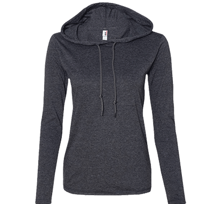 Customizable Anvil Ladies Long Sleeve T-Shirt Hoodie