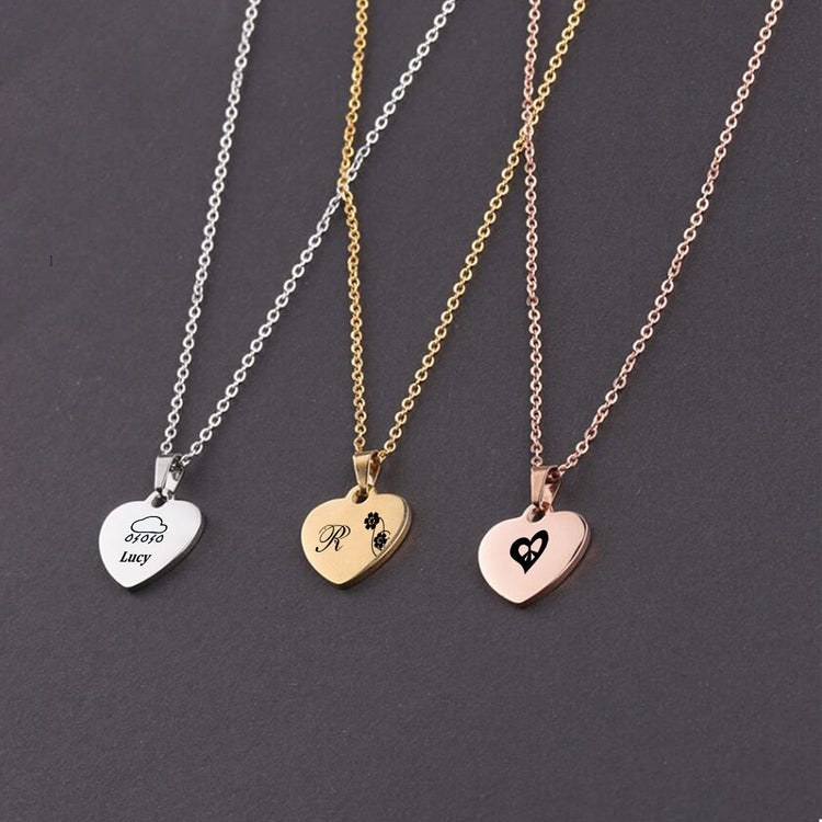 Love Heart Necklace - Micacoco