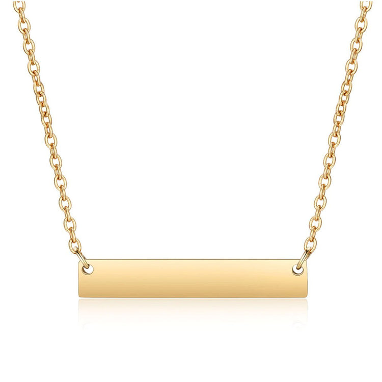 Horizontal Plate Necklace - Micacoco