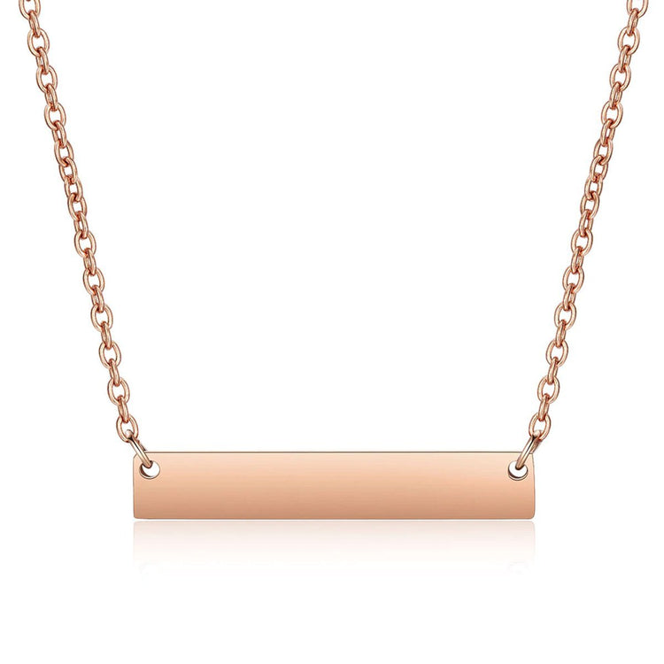 Horizontal Plate Necklace - Micacoco
