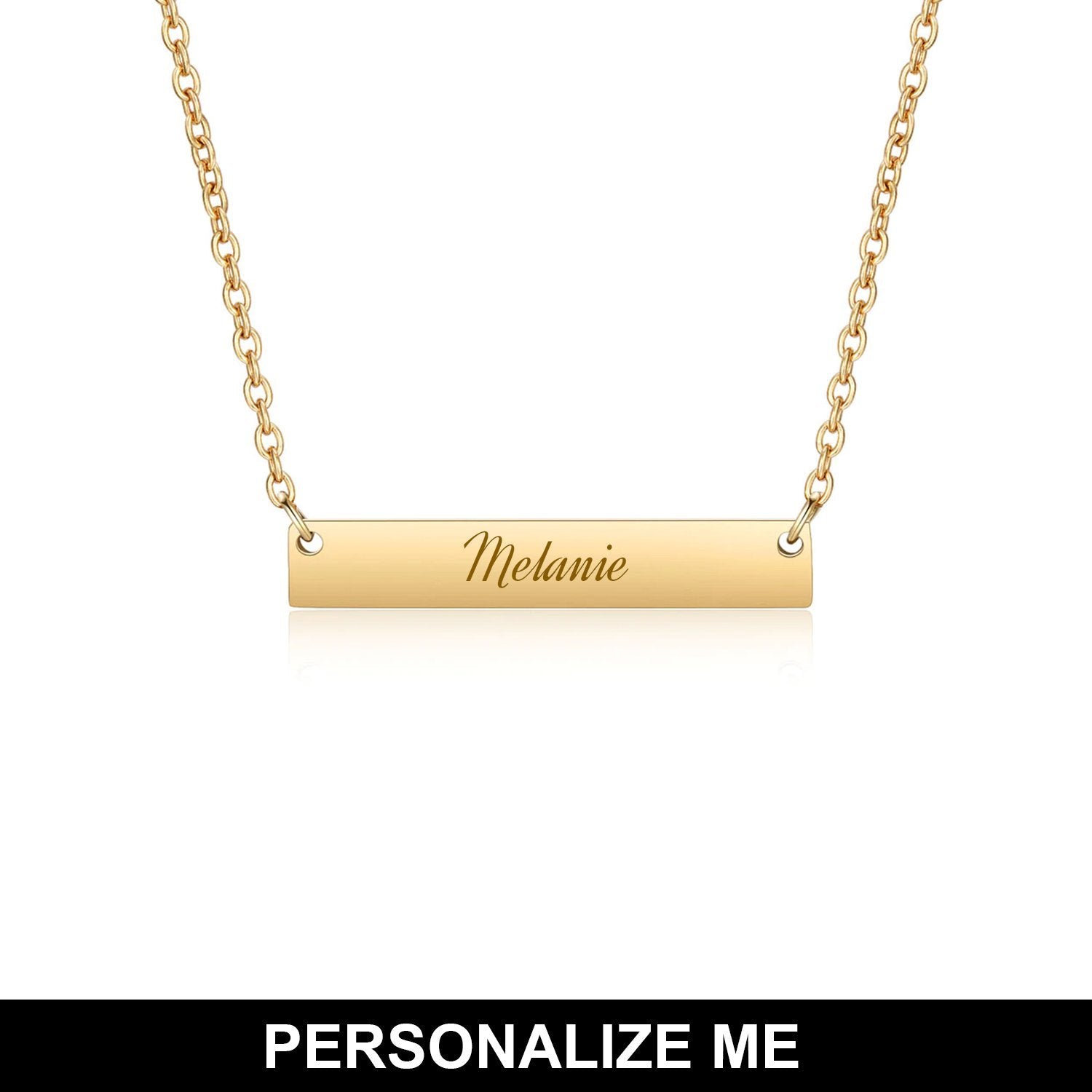 Horizontal Plate Necklace - Micacoco