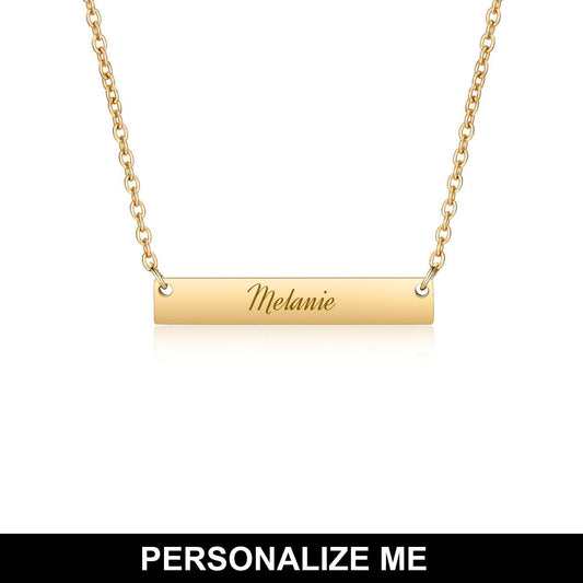 Horizontal Plate Necklace - Micacoco